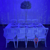 Location Centre de Table : Colonne Métal + Gypsophile 60cm