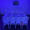 Location Centre de Table : Colonne Métal + Gypsophile 60cm