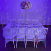 Location Centre de Table : Colonne Métal + Gypsophile 60cm