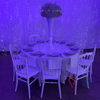 Location Centre de Table : Vase Blanc + Gypsophile 60cm