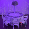 Location Centre de Table : Vase Blanc + Gypsophile 60cm