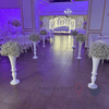 Location Allée Centrale : Vase blanc 80cm + Gypsophile 60cm x6