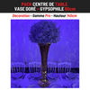Location Centre de Table : Vase Doré + Gypsophile 60cm