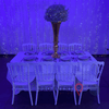 Location Centre de Table : Vase Doré + Gypsophile 60cm