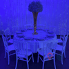 Location Centre de Table : Vase Doré + Gypsophile 60cm