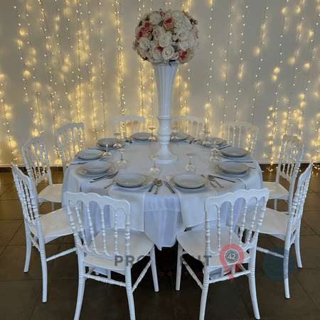 Location Centre de Table : Vase Blanc + Multicolore 60cm