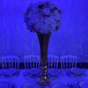 Location Centre de Table : Vase Doré + Multicolore 60cm