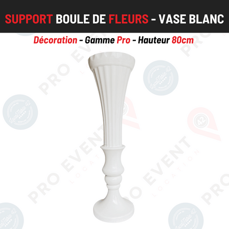 Location Vase Blanc 80cm