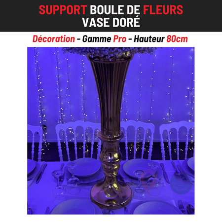 Location Vase Doré 80cm