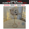 Location Centre de Table : Colonne métal + Multicolore 40cm