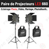 Location Paire de Projecteurs LED - Eclairage Pro