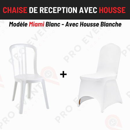 Location Pack | Chaise Miami + Housse Blanche