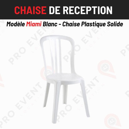 Location Chaise Miami Blanche