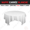 Location Nappe Carrée Blanche